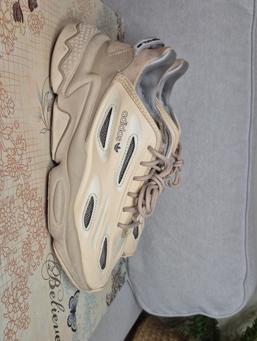 adidas Neutral Beige Chunky Lace-Up Sneakers